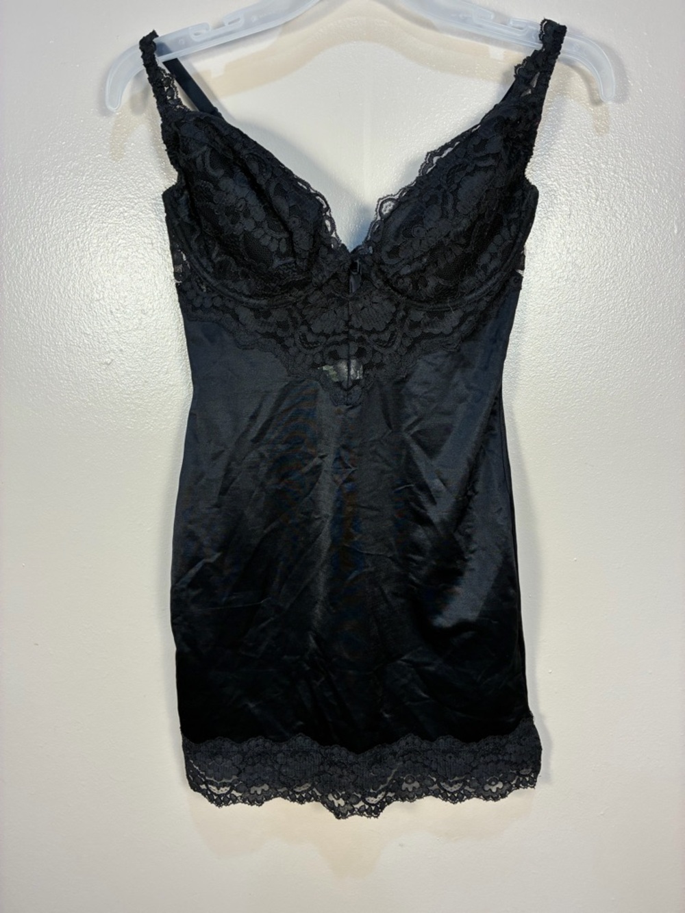 VTG 90s Victoria Secret Satin Lace Shaping Slip - Picture 11 of 11